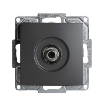 Gunsan Visage Sat Steckdose TV Antennendose F Stecker Dunkelsilber